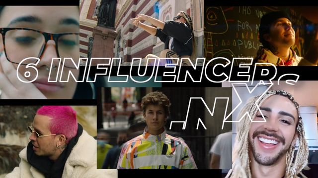 A collage of the six Latinx influencers of the series